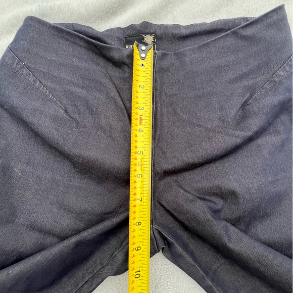 Buffalo David Bitton Dark Navy Low Rise Flared Pants - Tall - Picture 10 of 13